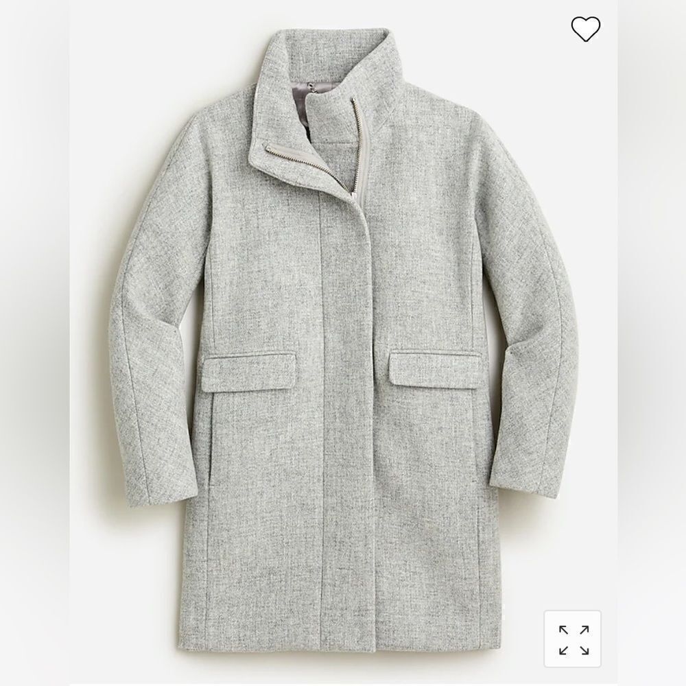 J. Crew New cocoon coat in Italian stadium-cloth